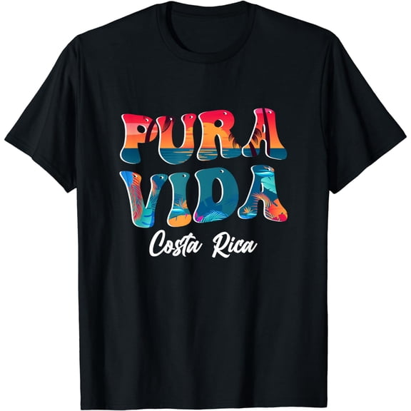 Pura Vida Costa Rica Souvenir - Cool Central America Travel T-Shirt