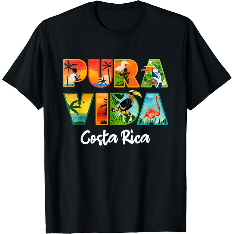 Costa Rica Pura Vida Shirt-Travel-Jersey Flag T Shirt Costa Rica Pura Vida Shirt-Travel-Jersey Flag T Shirt