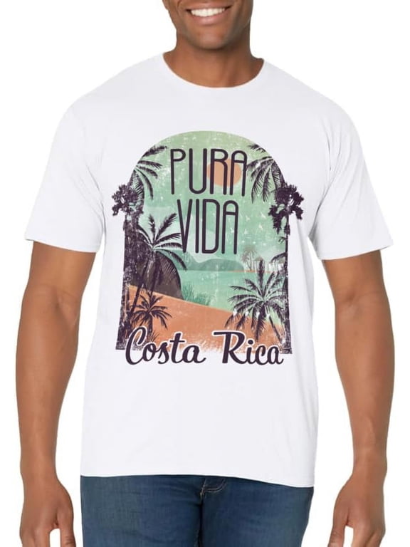 Pura Vida Costa Rica TShirt Colorful Tropical Beach Tee