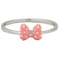 thumbnail image 1 of Pura Vida Silver Disney Minnie Mouse Bow Enamel Ring - Brass Base Band, Rhodium Plating - Size 8, 1 of 3