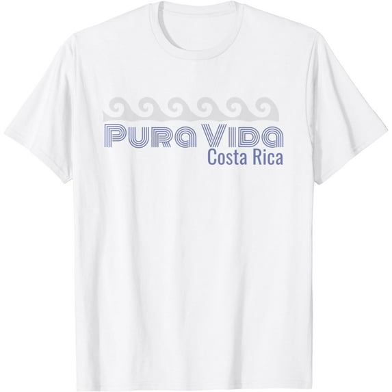Pura Vida Wave Surf Costa Rica Souvenir Friend Gift T-Shirt