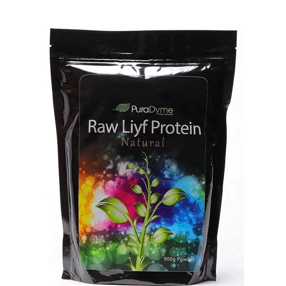 Raw Liyf Protein 900g  Vegan Plant-Based Protein Powder | Enzyme Enhanced | Natural Flavor | 32 oz