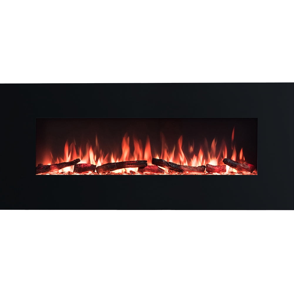 PuraFlame Serena 50 Inches Wall Mounted Linear Electric Fireplace with