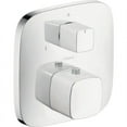 thumbnail image 1 of hansgrohe 15771401 White/Chrome Thermostatic Trim with Diverter, 1 of 5