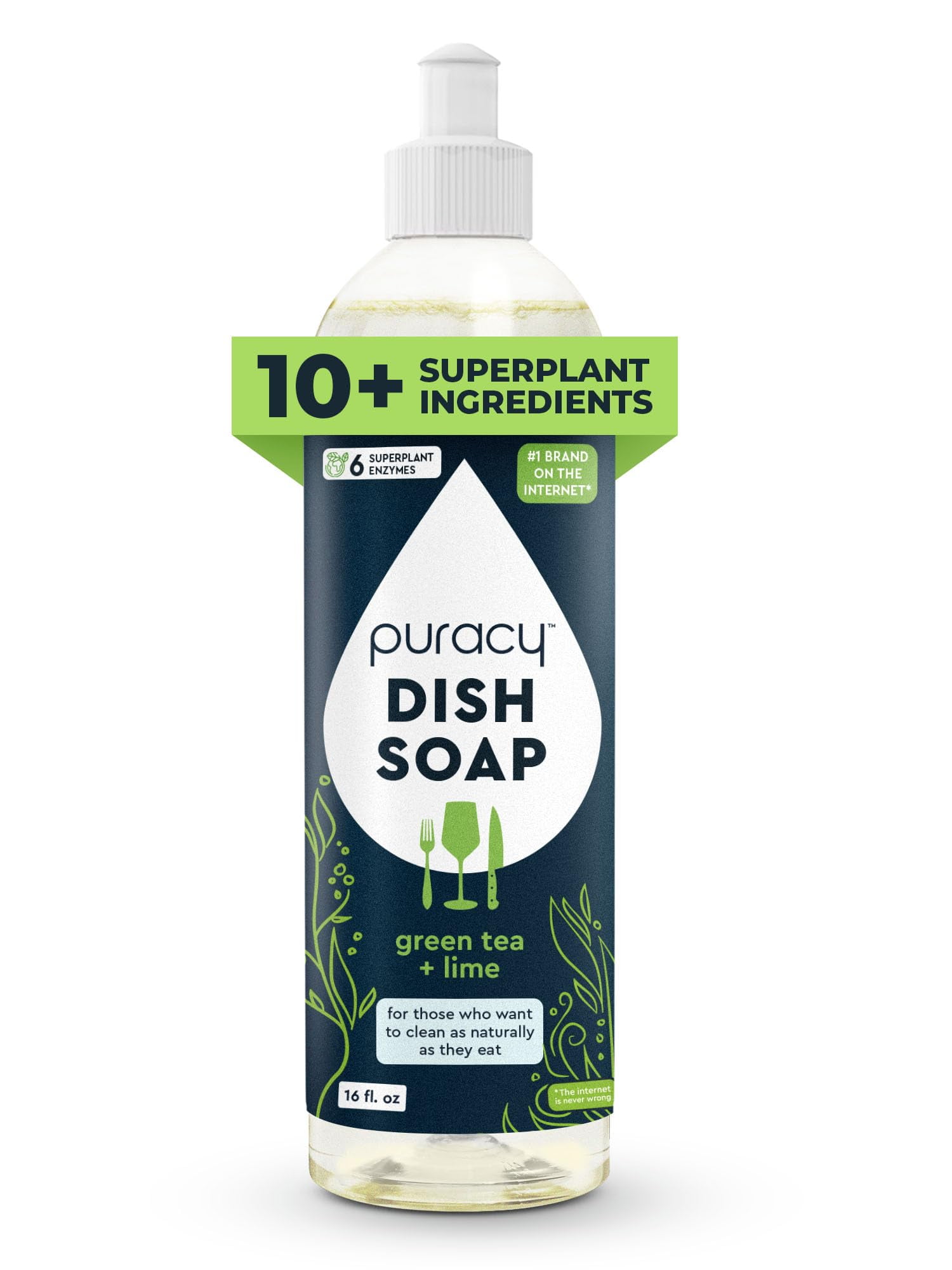 Puracy Dish Soap Non Toxic Dish Soap, Natural Dish Soap, Organic Dish Soap Liquid, Clean Dish