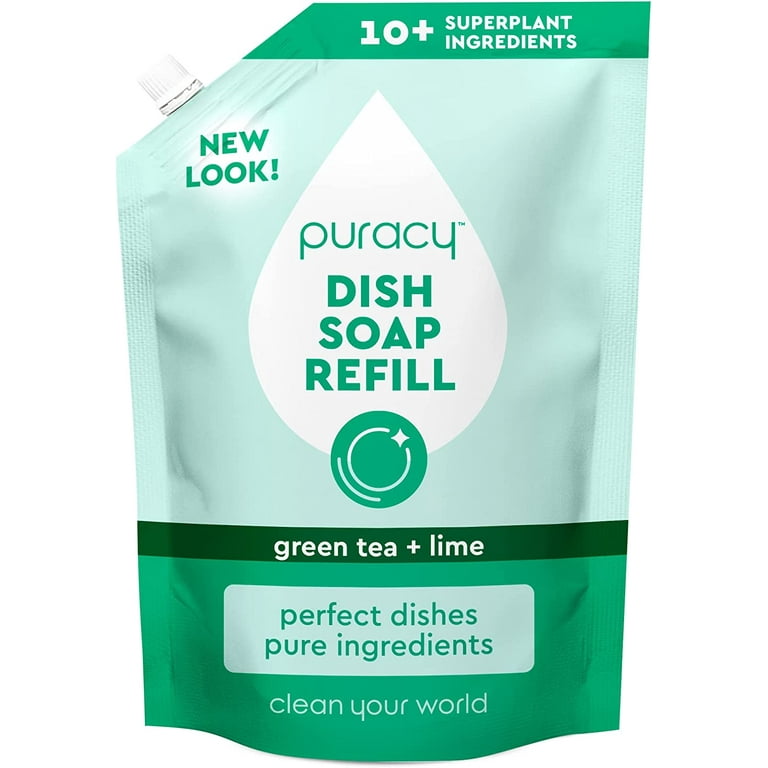 https://i5.walmartimages.com/seo/Puracy-Dish-Soap-Refill-Green-Tea-Lime-Kitchen-That-Cares-Your-Dishes-Hands-Natural-Liquid-Dishwashing-Detergent-Refills-Skin-Softening-Sulfate-Free_519585eb-af5b-4553-89ef-d9040eb7918d.0fb8c2e602263c14be5ff398125142f8.jpeg?odnHeight=768&odnWidth=768&odnBg=FFFFFF