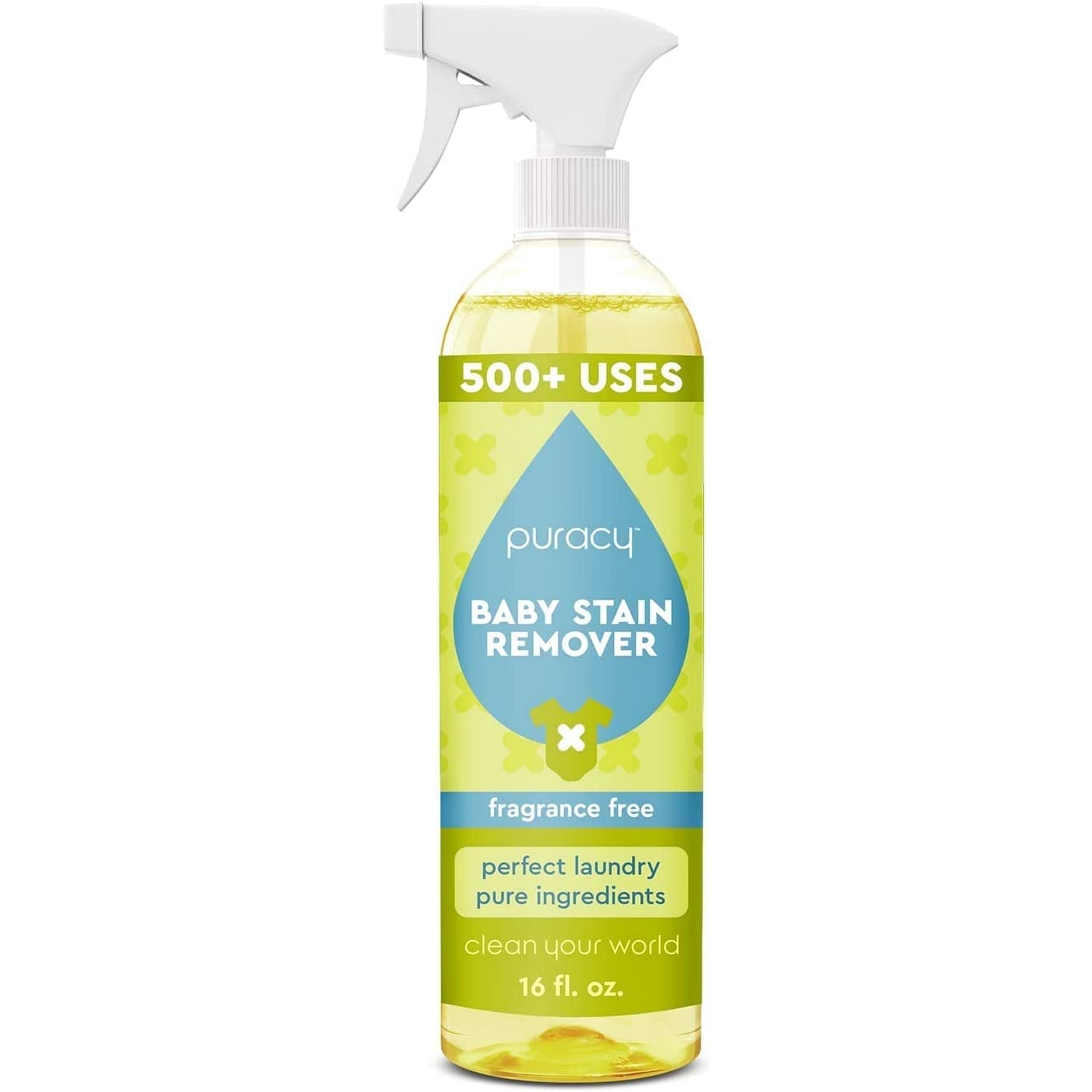 Puracy Natural Baby Laundry Stain Odor Eliminator Enzyme Based Clothing Detergent Free Clear 16 Oz Walmart