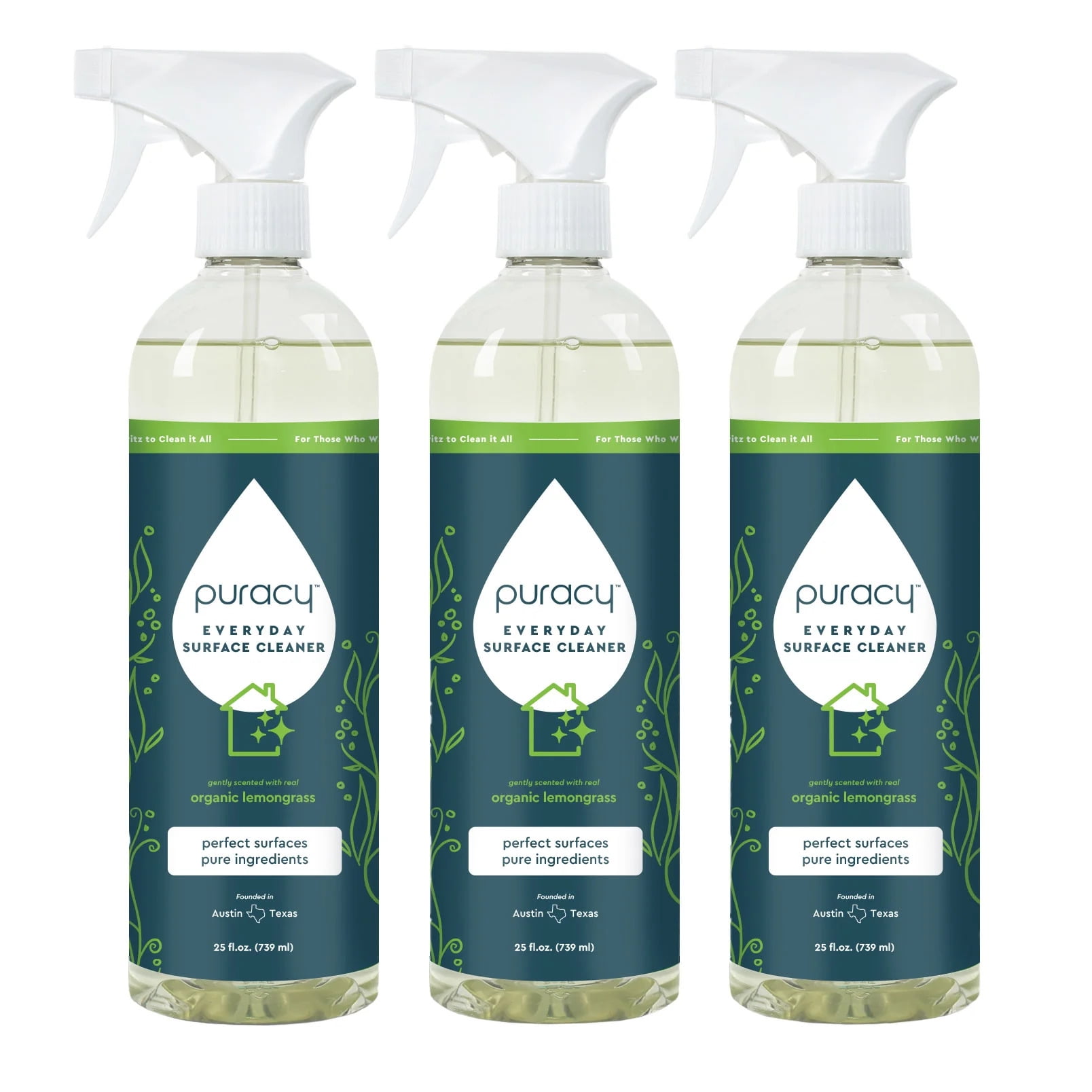 Puracy Surface Cleaner, 25 Fl Oz, 3Count