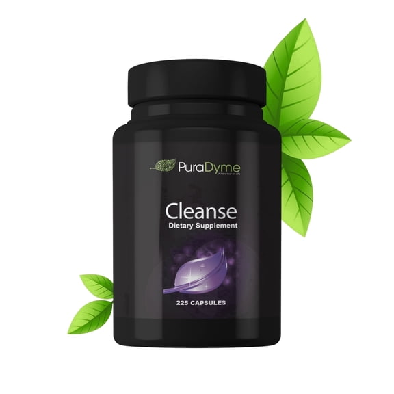PuraDyme Herbal Colon Cleanse Detox Capsules 225 Count Body Cleanse