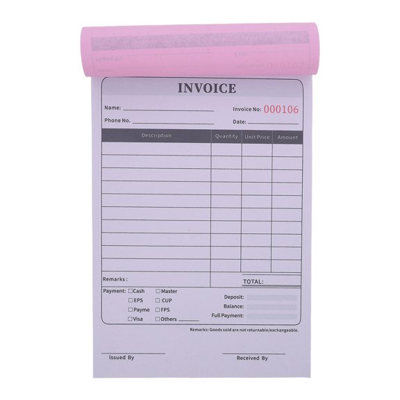 Purchase Order Book with Quick Entry and Universal System Fit for Small Business Use