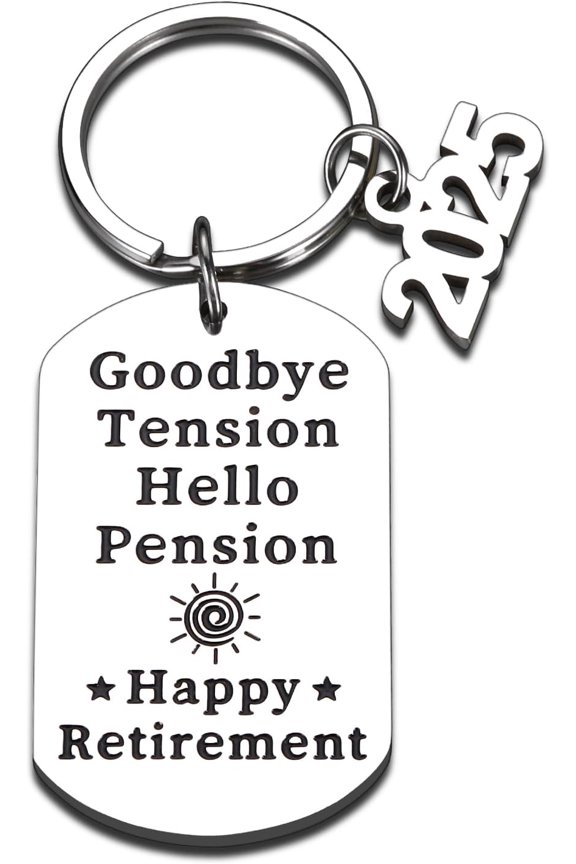 Purchase Products 2025 Retirement Gifts for Women, Valentine's Day Gifts for Retired Moms and Dads, 2025 Happy Retirement Gifts for Teachers Retirement Gifts Retirement Decor Funny Keychains