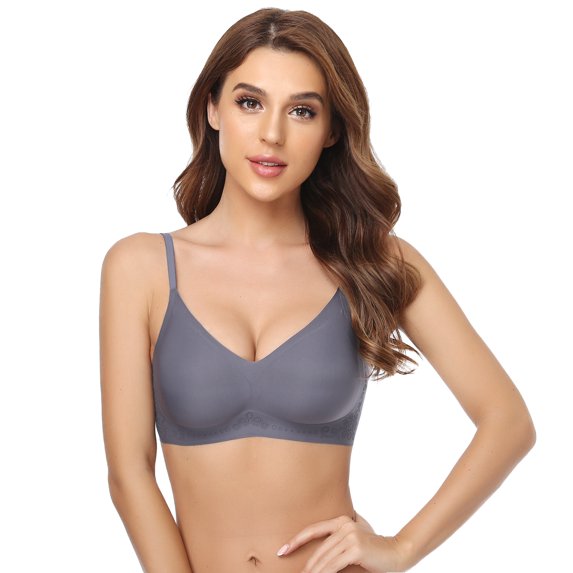 Purcoar Essentials Women's Seamless Bralette with Molded Cups