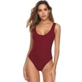 thumbnail image 1 of Purcoar Women's Open Button Bodysuit Body Shaper With Built-In Bra, 1 of 7