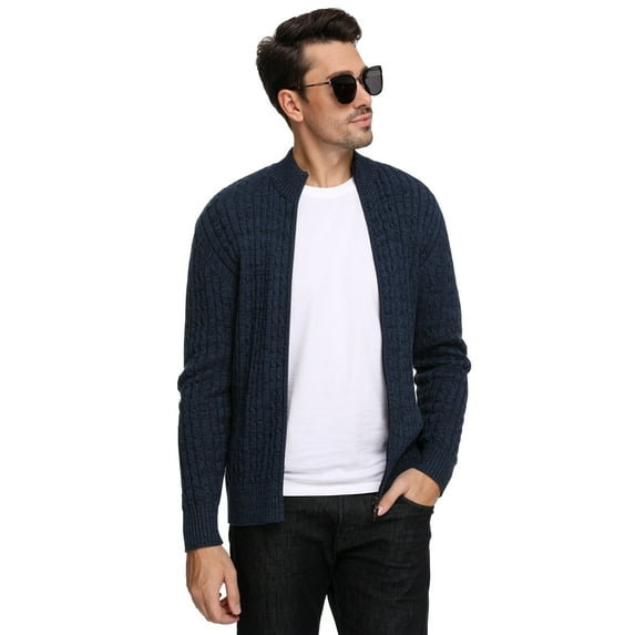 Purcoar men's Chunky Sweater Sweatshirt Knit Oversized Pullover Sweater with Pearls