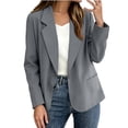 thumbnail image 1 of Purcolt Blazer for Women Dressy Casual Notched Lapel Long Sleeve One Button Jackets Suit Comfort Stretchy Slim Fit Outerwear with Pockets for Business Work Office, 1 of 8