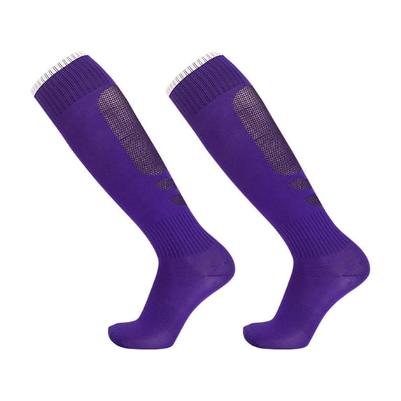 Purcolt Boys and Girls 1-Pair Sport Knee Length Soccer Socks Stretchy Comfort Arch Support High Towel Bottom Long Tube Football Socks Athletic Team Socks for 7-13 Years