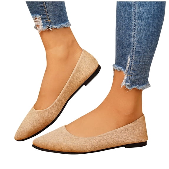 Purcolt Flats for Women Comfortable Dressy Pointed Toe Slip On Ballet Flats Work Office Bussiness Dress Shoes for Walking Driving