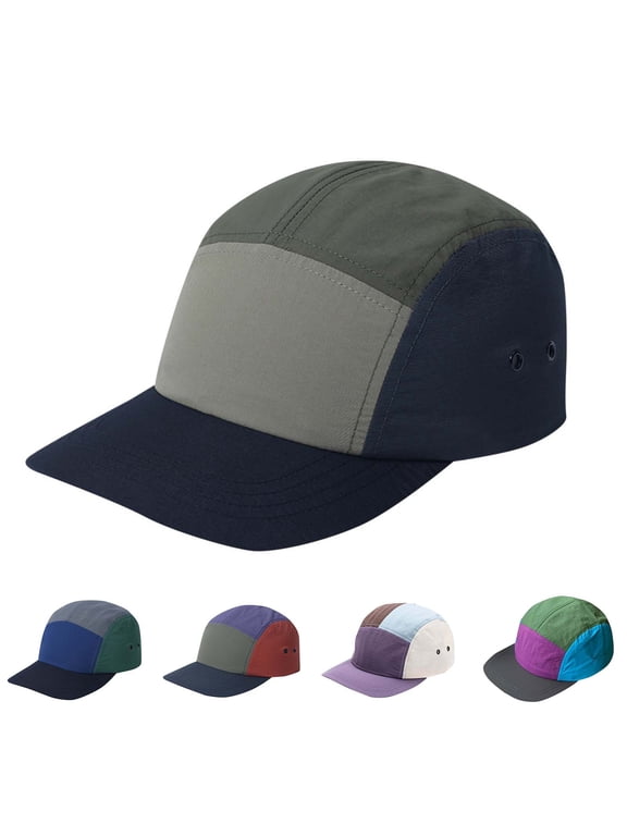 Men Women Short Brim Baseball Cap Quick Dry Running Hat Adjustable Breathable Athletic Sport Cap Bill Cadet Cap
