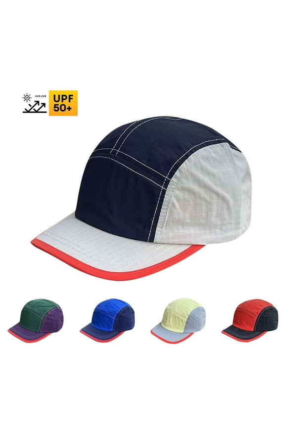 Men Women Unisex Baseball Cap Flat Brim Retro Snapback Hat Quick Dry Outdoor Hiking Camping Sun Hats