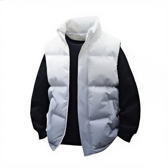 Purcolt Men's Lightweight Puffer Vest Outerwear Winter Water Resistant Sleeveless Quilted Down Jacket for Outdoor Golf Work Running with Pockets