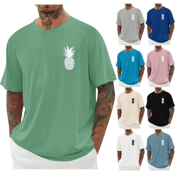 Purcolt Men's Summer T Shirt UPF 50+ Sun Protection Short Sleeve Tee Tops Quick Dry Moisture Wicking Shirts Athletic Performance Tops