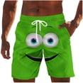 thumbnail image 1 of Purcolt Men's Swim Trunks Cartoon Drawstring Waist Bathing Suit Board Shorts Funny Novelty Beachwear with Pockets, 1 of 5