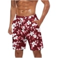 thumbnail image 1 of Purcolt Men's Swim Trunks, Quick-Dry Loose Fit Breathable Drawstring Summer Casual Hawaiian Beach Long Board Shorts Bathing Suits with Pockets, 1 of 5