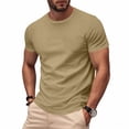 thumbnail image 1 of Purcolt Men's T-Shirts Short Sleeve Crew Neck Solid Color Basic Summer Tops Casual Sports Breathable Tee Shirts Blouses, 1 of 7