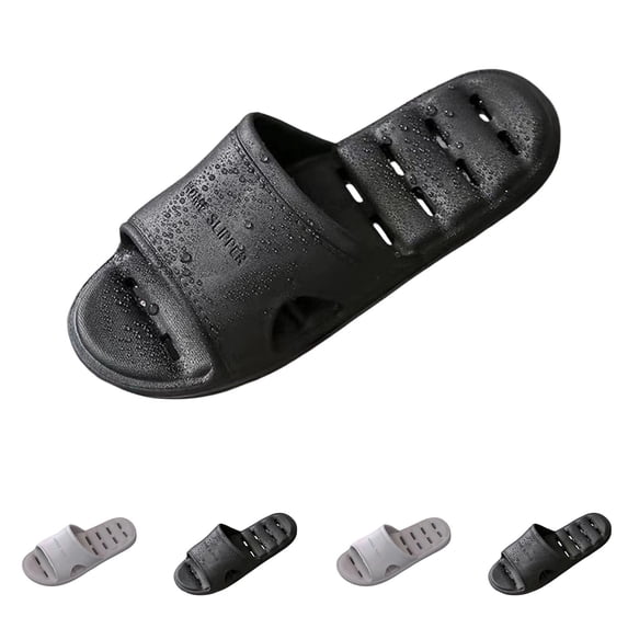 Purcolt Men's and Women's Shower Slipper Quick Drying Non Slip Bathroom Slippers Soft Sole Lightweight Indoor House Slippers Summer Beach Sandals