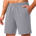 thumbnail image 1 of Purcolt Mens Athletic Running Shorts Lightweight Quick Dry Elastic Waist Gym Workout Shorts with Zipper Pockets, 1 of 7