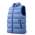 thumbnail image 1 of Purcolt Mens Quilted Padded Puffer Vests Lightweight Stand Neck Full Zipper Layering Outerwear Casual Loose Fit Wind‑Resistant Warm Gilet for Outdoor Fishing Walking Travel, 1 of 8