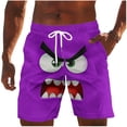 thumbnail image 1 of Purcolt Mens Swim Trunks Quick Dry Elastic Waist Drawstring Summer Casual Gym Running Beach Board Shorts with Pockets, 1 of 5