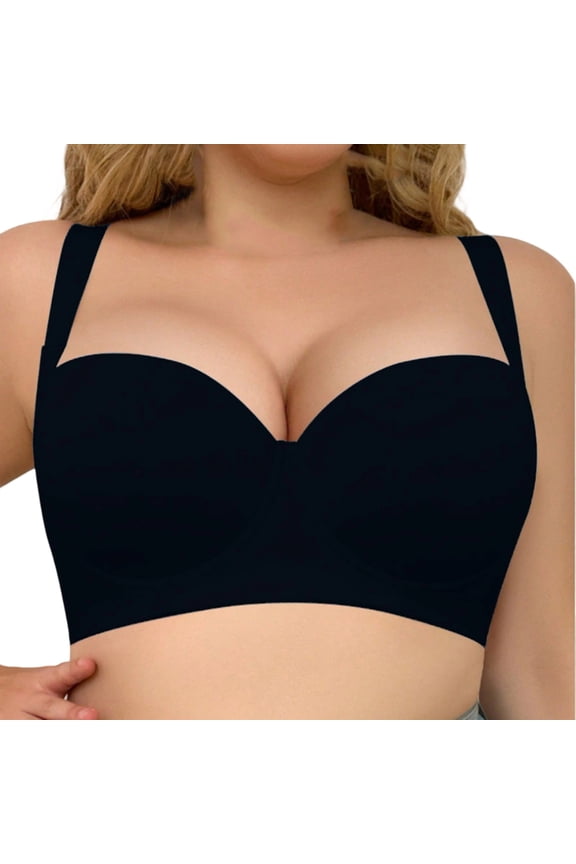 Minimizer Bra for Women with Underwire and Support, Comfortable Seamless Lift Supportive T Shirt Bra Unlined Underwire Balconette Bra, 36C-46C