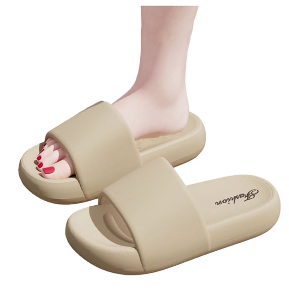 Purcolt Pillow Slippers for Men and Women, Cushi Oned Thick Sole Quick Drying Beach Sandals Lightweight Non Slip Open-toe EVA Shower Sandals House Slippers