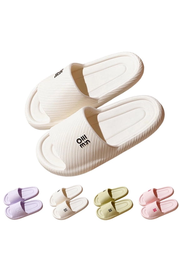 Pillow Slippers for Men and Women Lightweight Open Toe EVA Non Slip Slides Sandals Travel-friendly Breathable Thick Sole Sandals for Spa, Pool, Gym, Beach
