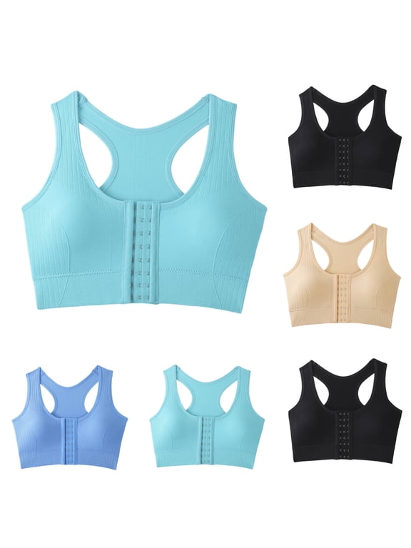 Post Surgery Bras for Women Front Closure Mastectomy Bras Full Coverage Wirefree Supportive Comfort Everyday Bra No Underwire