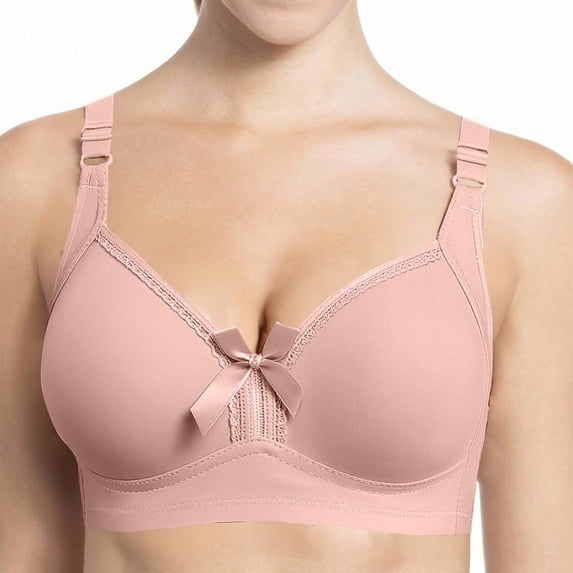 Purcolt Push Up Wireless Bra for Women, Full Coverage Supportive Seamless Shaping Bra for Big Breast with Adjustable Straps, Regular and Plus Size, 36B-50C