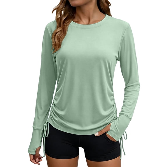Purcolt Rash Guard for Women UPF 50+ Long Sleeve Sun Shirts Swim Shirts for Women Lightweight UV Protection Shirts Hiking Tops