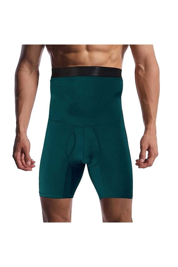 Shapewear Shorts for Men Tummy Control High Waisted Slimming Body Shaper Seamless Belly Girdle Thigh Slimmer