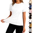 thumbnail image 1 of Purcolt Women UPF 50+ UV Shirts Short Sleeve Workout Sun Shirt Quick Dry Athletic Hiking Running Tops, 1 of 8