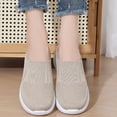 thumbnail image 1 of Purcolt Women's Arch Support Knit Sneakers Breathable Slip On Loafers Casual Comfort Walking Flats Lightweight Platform Shoes, 1 of 9