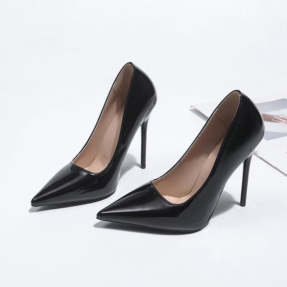 Purcolt Women's High Heels Pumps Elegant Closed Pointed Toe Stilettos Business Casual Dress Shoes for Work Office Wedding