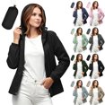 thumbnail image 1 of Purcolt Women's Packable Rain Jacket Waterproof Hooded Windbreaker, Lightweight Full Zip Raincoat with Pouch and Pockets for Travel Hiking, 1 of 9