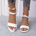 thumbnail image 1 of Purcolt Women's Sandals Dressy Casual Open Toe Ankle Strap Low Block Heel Sandals Summer Beach Dress Shoes for Party Club Vaction, 1 of 9