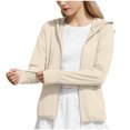 thumbnail image 1 of Purcolt Women's UPF 50+ Sun Protection Jacket Lightweight Athletic Jacket Full Zip Long Sleeve Hooded Cooling Shirts for Hiking Outdoor with Pockets & Thumbholes, 1 of 8