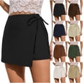 thumbnail image 1 of Purcolt Women's Wrap Skort with Built-In Shorts, High Waist Pull-On Mini Length A-Line Athletic Shape Lightweight Stretch for Tennis Golf and Everyday Wear, 1 of 6