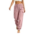 thumbnail image 1 of Purcolt Womens Corduroy Jogger Pants Casual Drawstring Elastic Waist Cargo Pants Comfort Loose Fit Athletic Pants with Ribbed Elastic Cuffs for Hiking Running Travel, 1 of 8