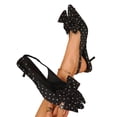 thumbnail image 1 of Purcolt Womens Dot Bowknot Slingback Pumps Shoes Dressy Casual Closed Pointed Toe Low Heel Dress Shoes Slip on Sandals, 1 of 9