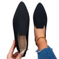thumbnail image 1 of Purcolt Womens Eyelet Ballet Flats Lightweight Casual Pointed Toe Shallow Mouth Dress Shoes Comfort Breathable Cushion Sole Low Heel Slip on Flat Shoes, 1 of 9