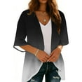 thumbnail image 1 of Purcolt Womens Gradient Color Swimsuit Coverup Casual Loose 3/4 Sleeve Summer Tops Kimono Cardigans Vaction Beach Cover Up, 1 of 7